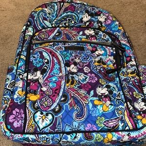 NWOT Vera Bradley Mickey Flower Backpack